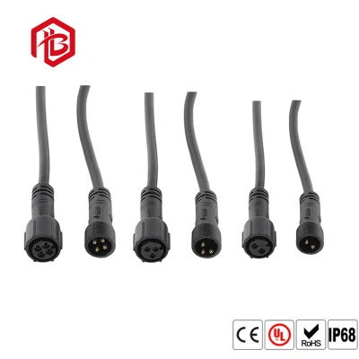 IP68 Wasserdichter 2-, 3-, 4-poliger M11-LED-Stecker für den Außenbereich für Straßenlaternen