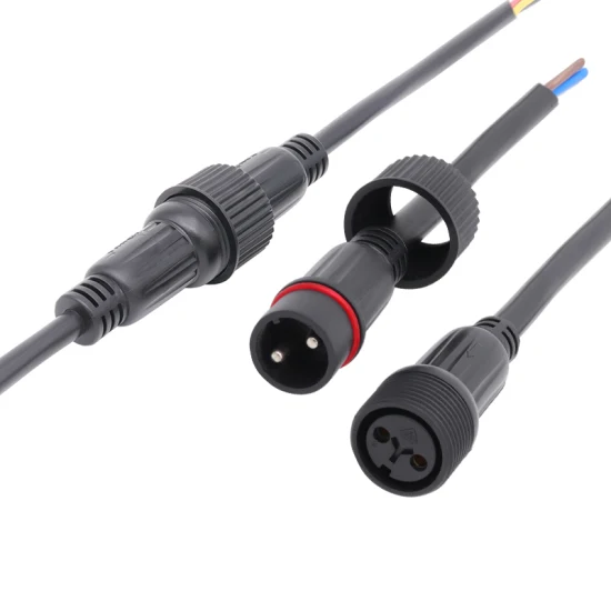 Straßenlaterne für den Außenbereich, M28, IP65, wasserdicht, individuell anpassbarer Stecker mit Kabel